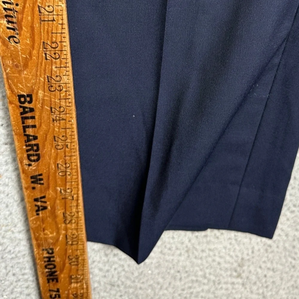 Bonobos Worsted Wool Blend Pants Mens 35X30 Blue Standard Fit Dress Flat Front